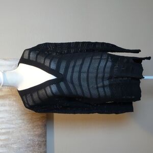 Michael Kors Black Open Knit Sweater